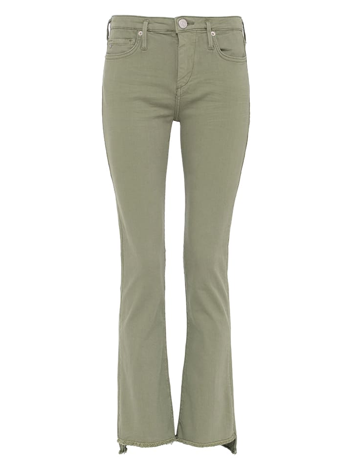 Dżinsy "Halle" - Slim fit - w kolorze khaki