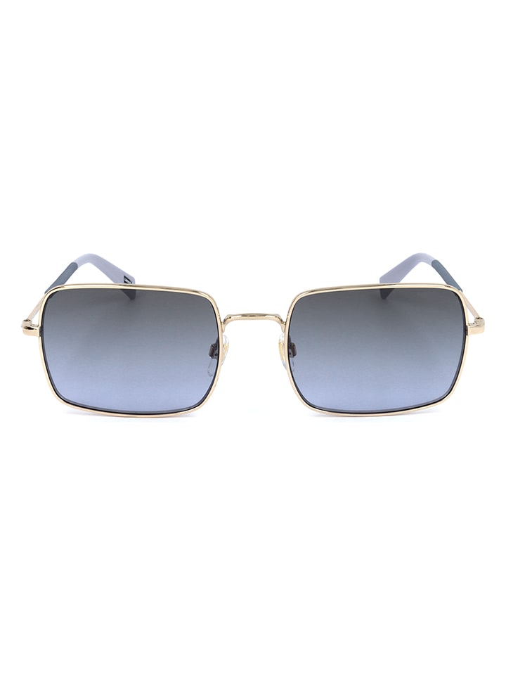 Okulary przeciwsłoneczne unisex w kolorze złoto-niebieskim