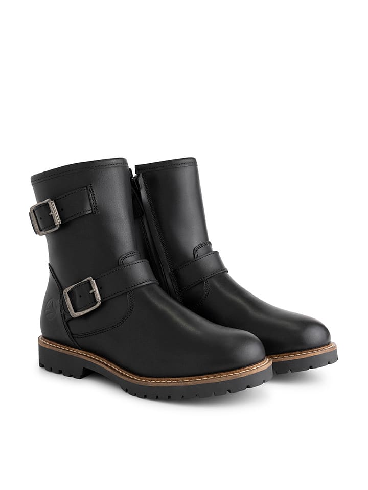 Leren boots "Skellerup" zwart