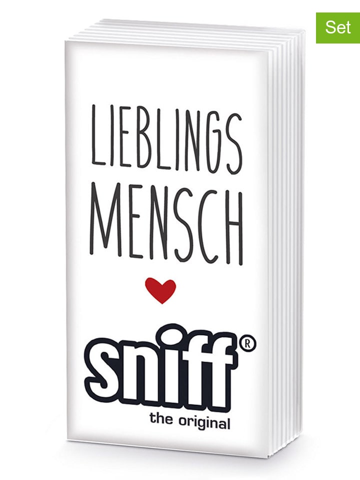 Chusteczki (2 szt.) "Lieblings Mensch" ze wzorem