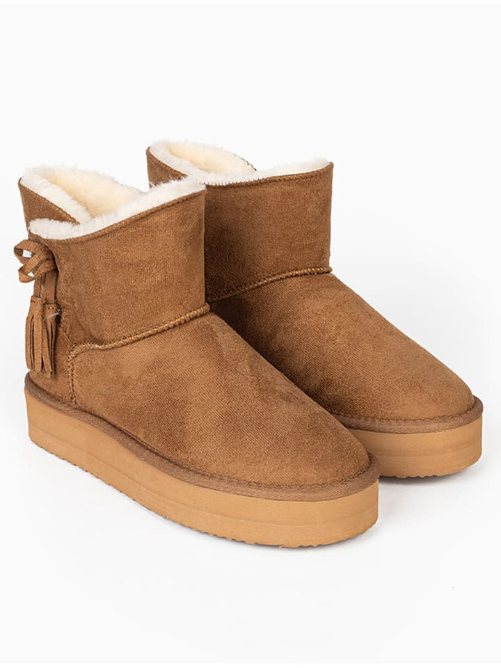 Winterboots "Cullen" in Hellbraun