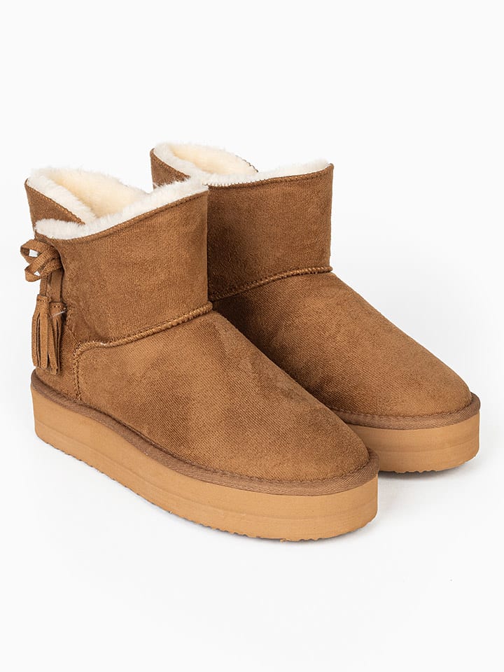 Winterboots "Curry" lichtbruin
