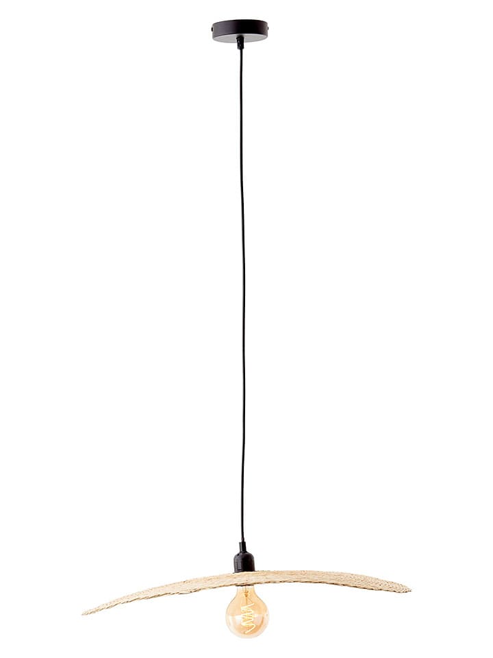 Lampa wisząca "Jefter" w kolorze jasnobrązowym - wys. 120 x Ø 60 cm