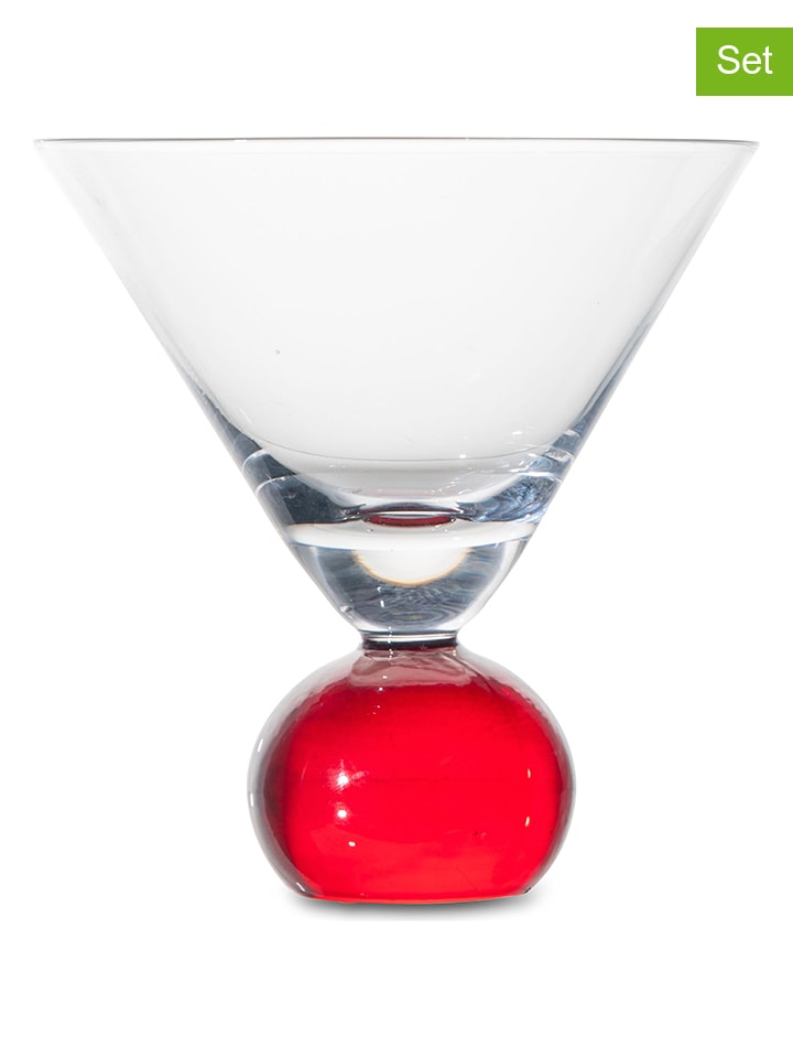 Szklanki (2 szt.) "Spice" w kolorze czerwonym - 240 ml