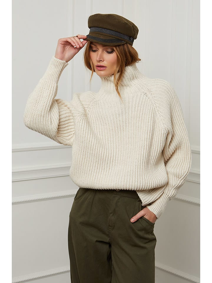 Wollen trui "Baby" beige