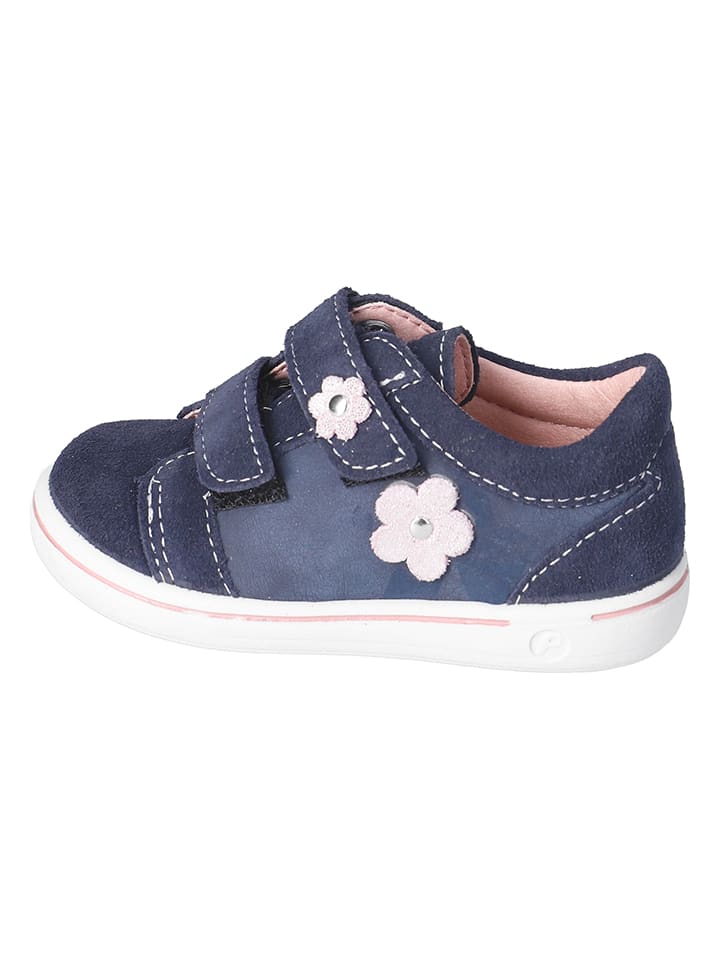 Leren sneakers "Niddi" donkerblauw