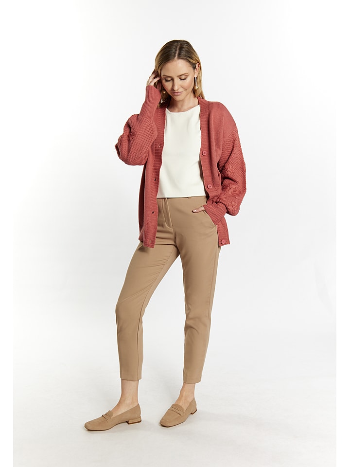 Cardigan in Rostrot