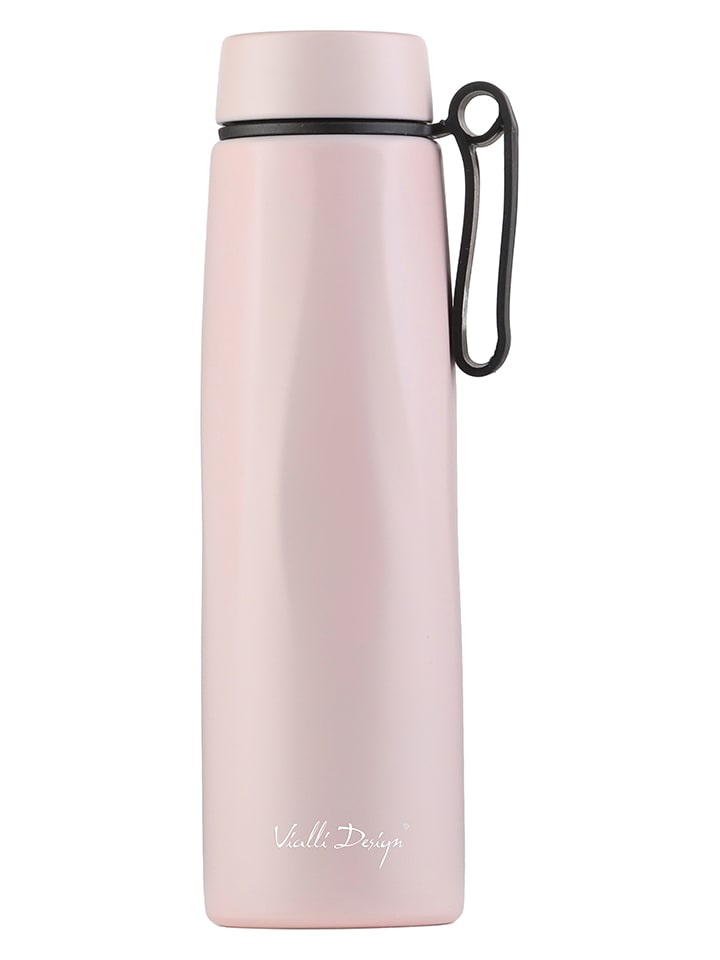 Butelka termiczna w kolorze jasnoróżowym - 500 ml