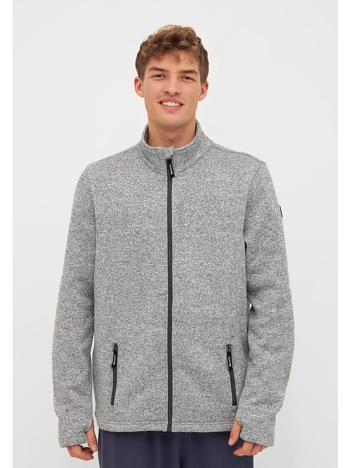 Bluza polarowa "Agito" w kolorze szarym