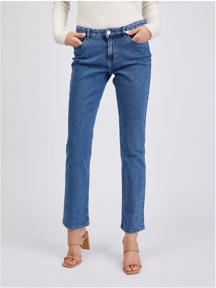 Dżinsy - Slim fit - w kolorze niebieskim
