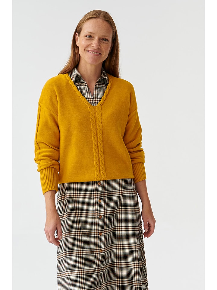 Sweter w kolorze żółtym