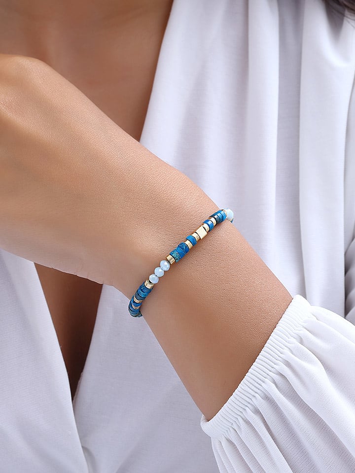 Vergulde armband met sierparels