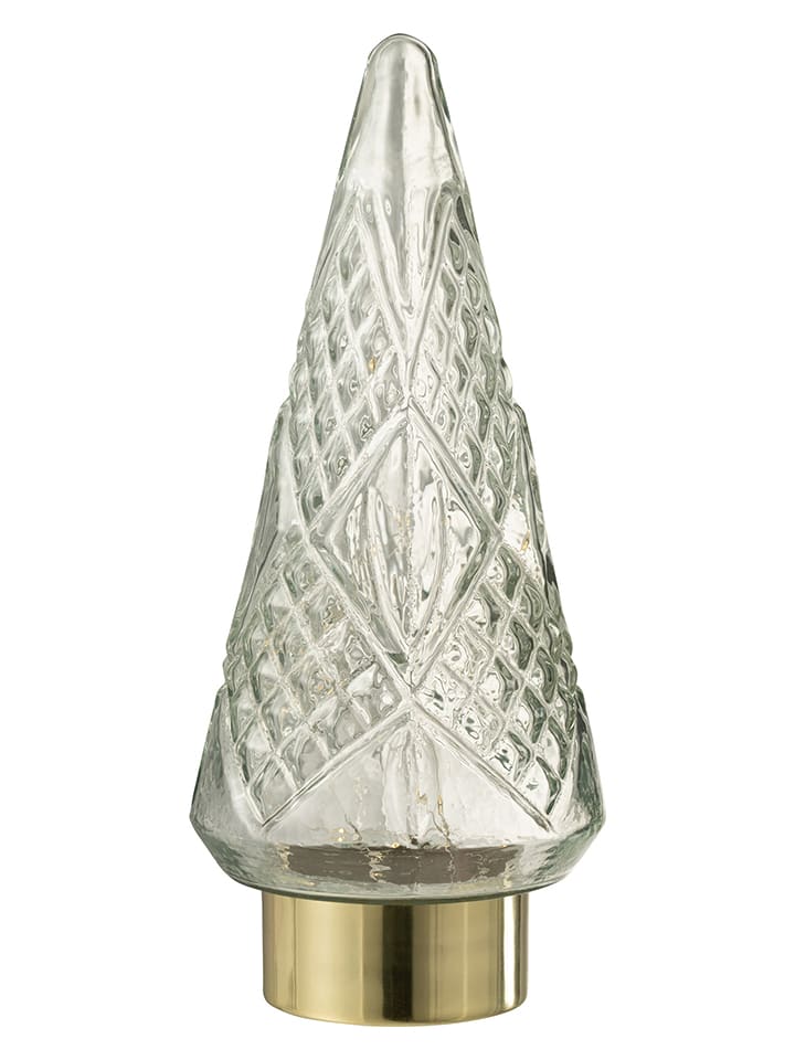 Figurka dekoracyjna LED w kolorze złotym - 15 x 35,5 x 15 cm