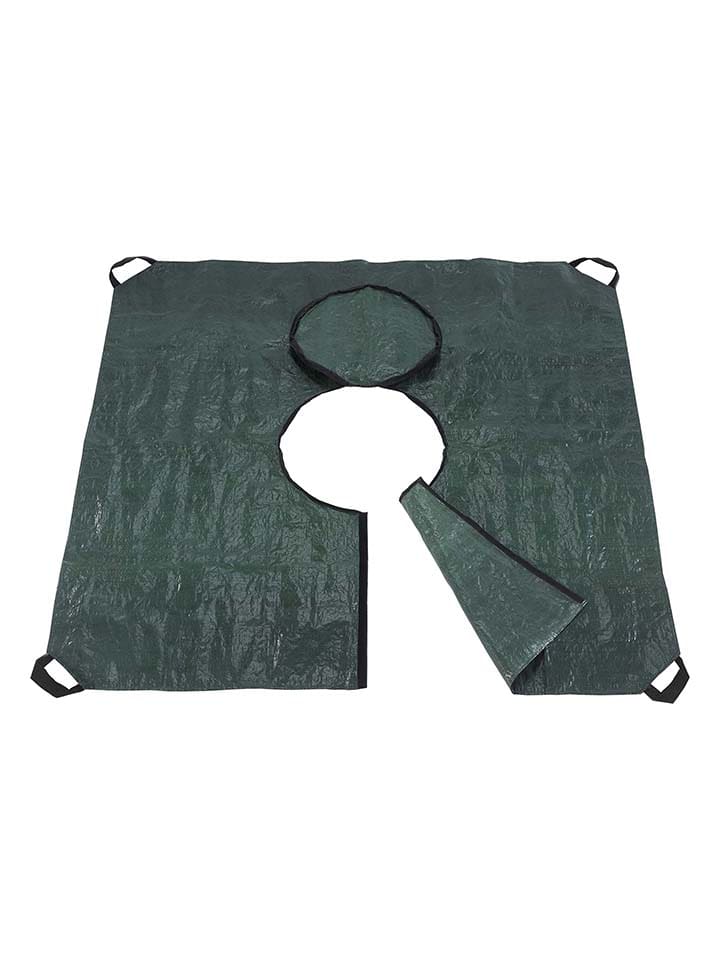 Plandeka wielofunkcyjna w kolorze zielonym - dł. 145 x 145 cm