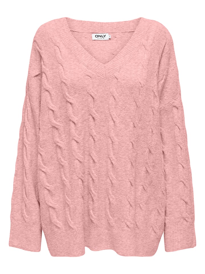 Sweter w kolorze jasnoróżowym
