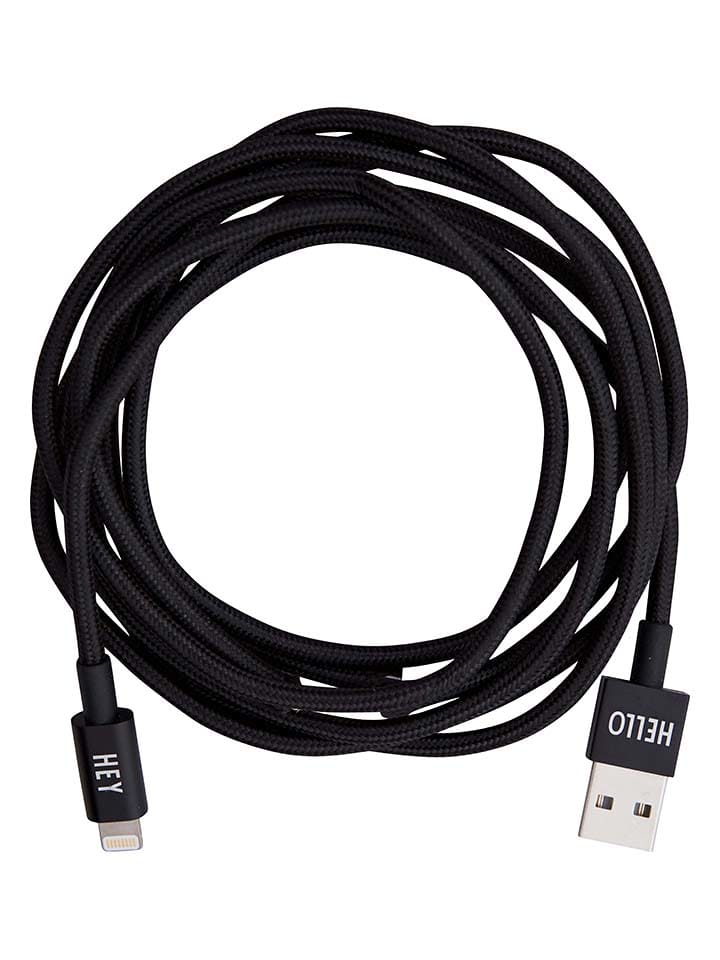 Kabel USB-C/Lightning w kolorze czarnym - dł. 185 cm