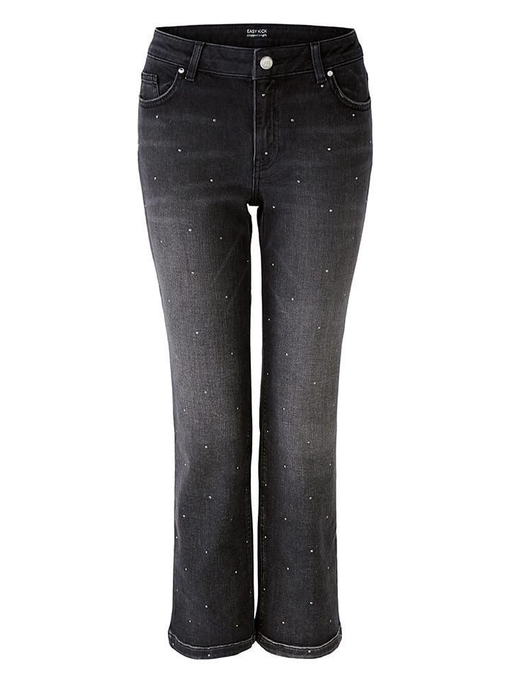 Dżinsy - Slim fit - w kolorze antracytowym