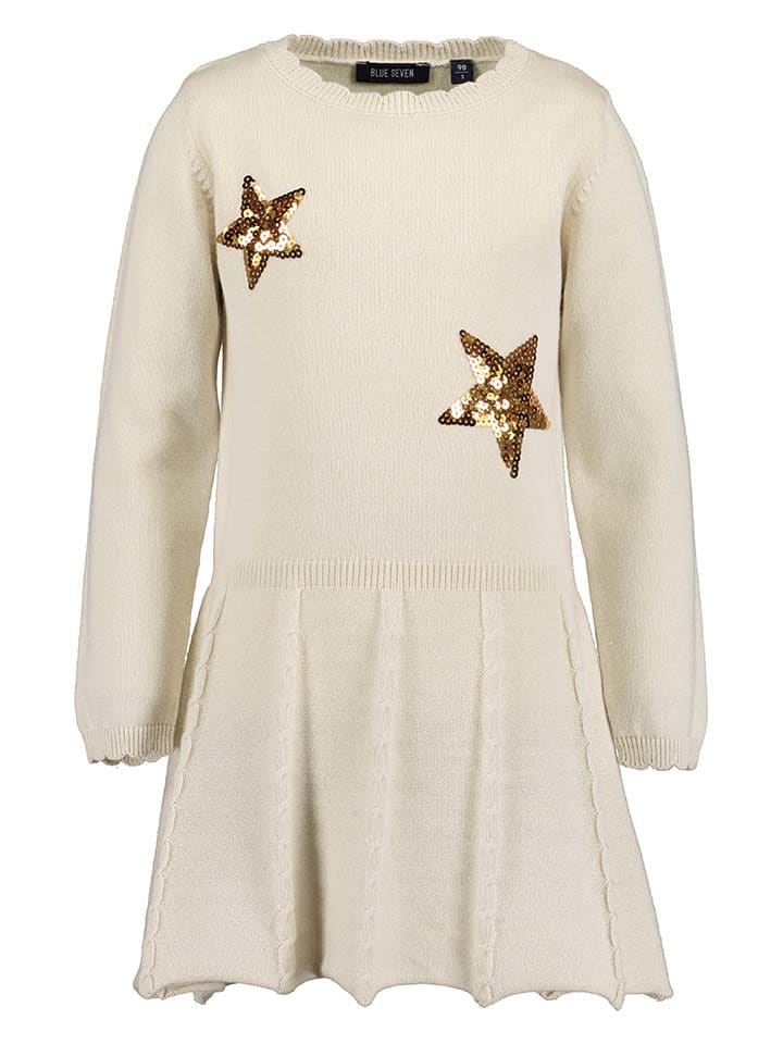 Strickkleid in Beige