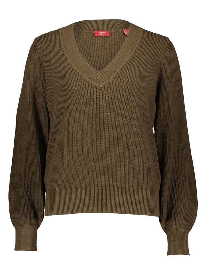 Sweter w kolorze oliwkowym