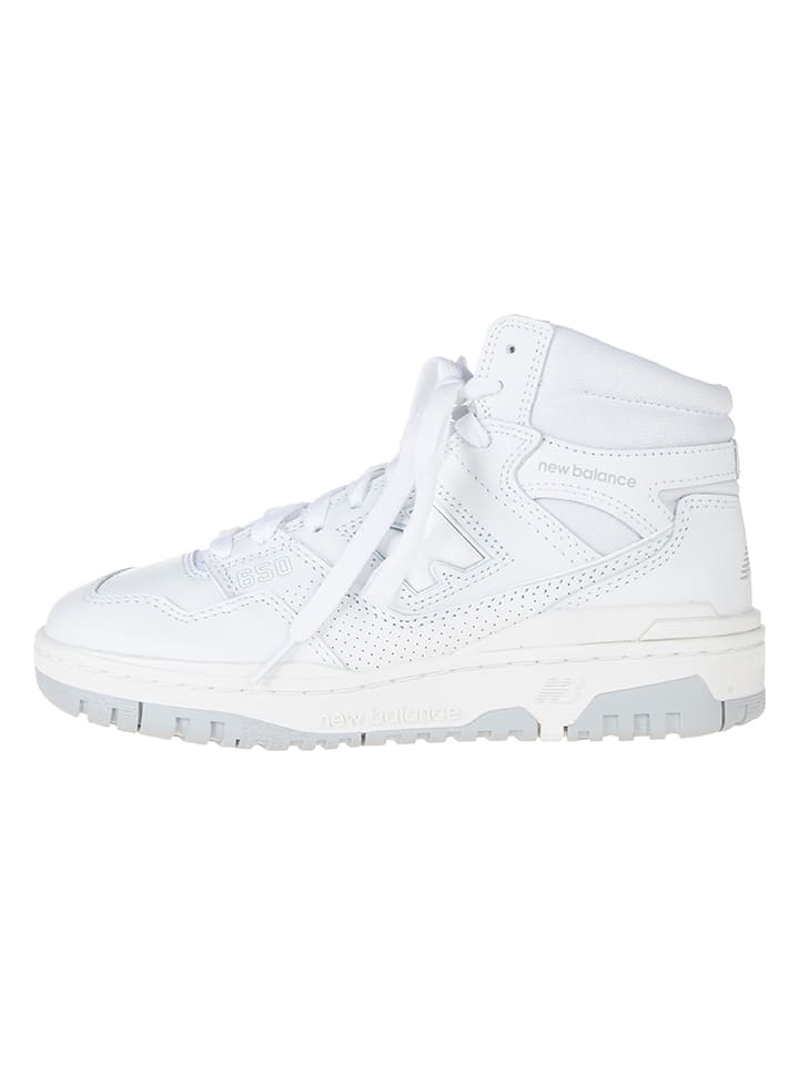 Skórzane sneakersy "650R" w kolorze białym