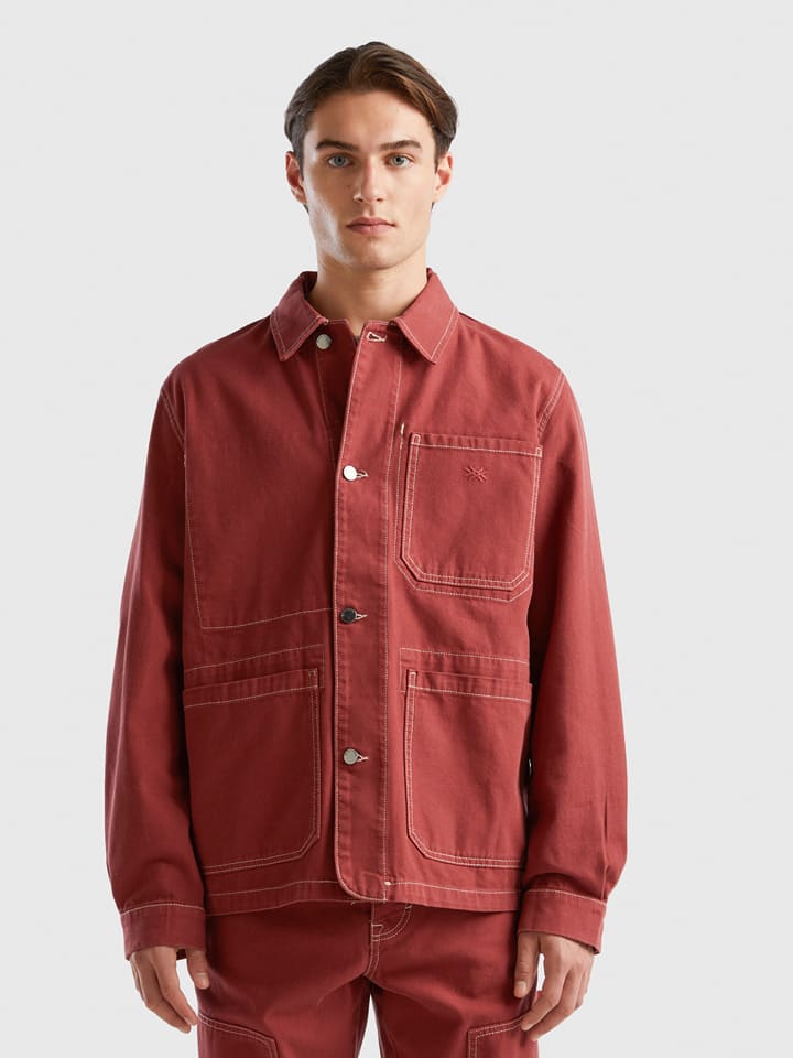 Hemdjacke in Rot