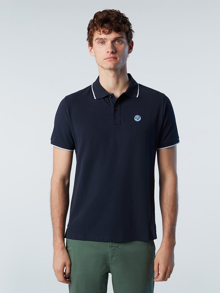 Poloshirt in Dunkelblau