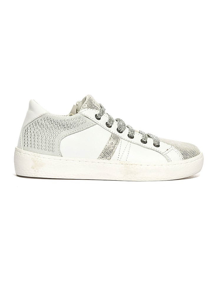 Skórzane sneakersy "Universe" w kolorze białym