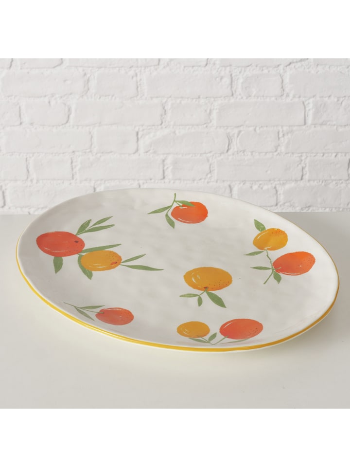 Półmisek "Fruits" w kolorze pomarańczowo-żółtym do serwowania - Ø 32 cm