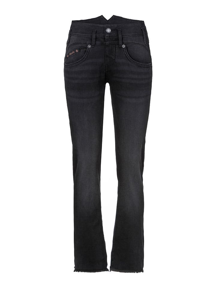 Spijkerbroek - slim fit - zwart