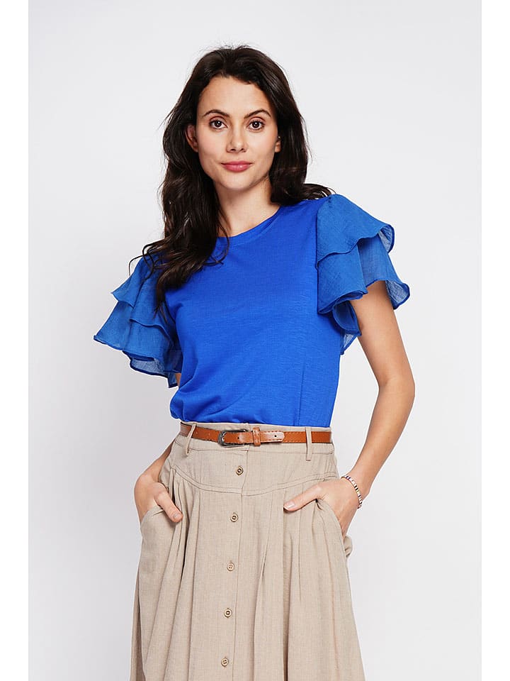 Blouse blauw