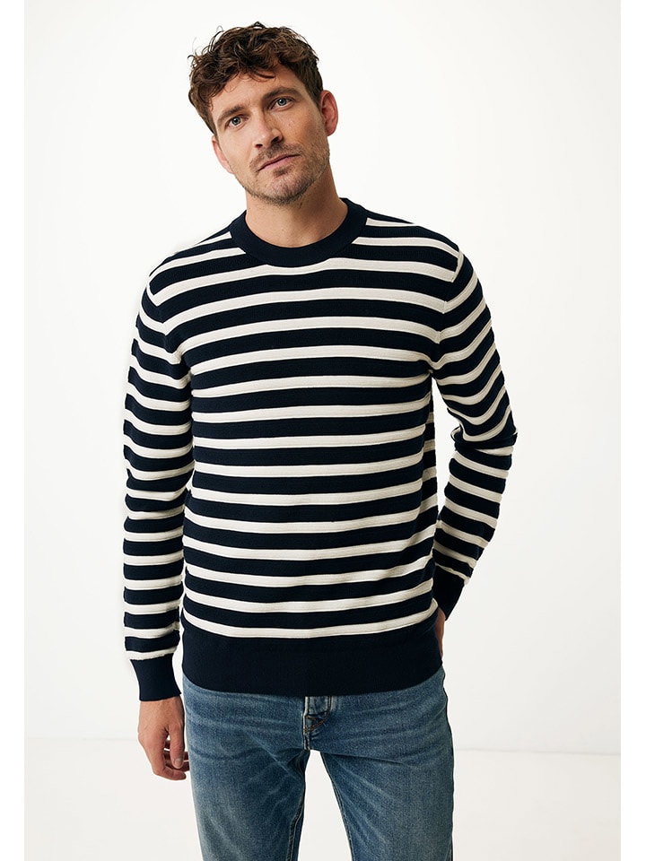 Sweter w kolorze czarno-kremowym
