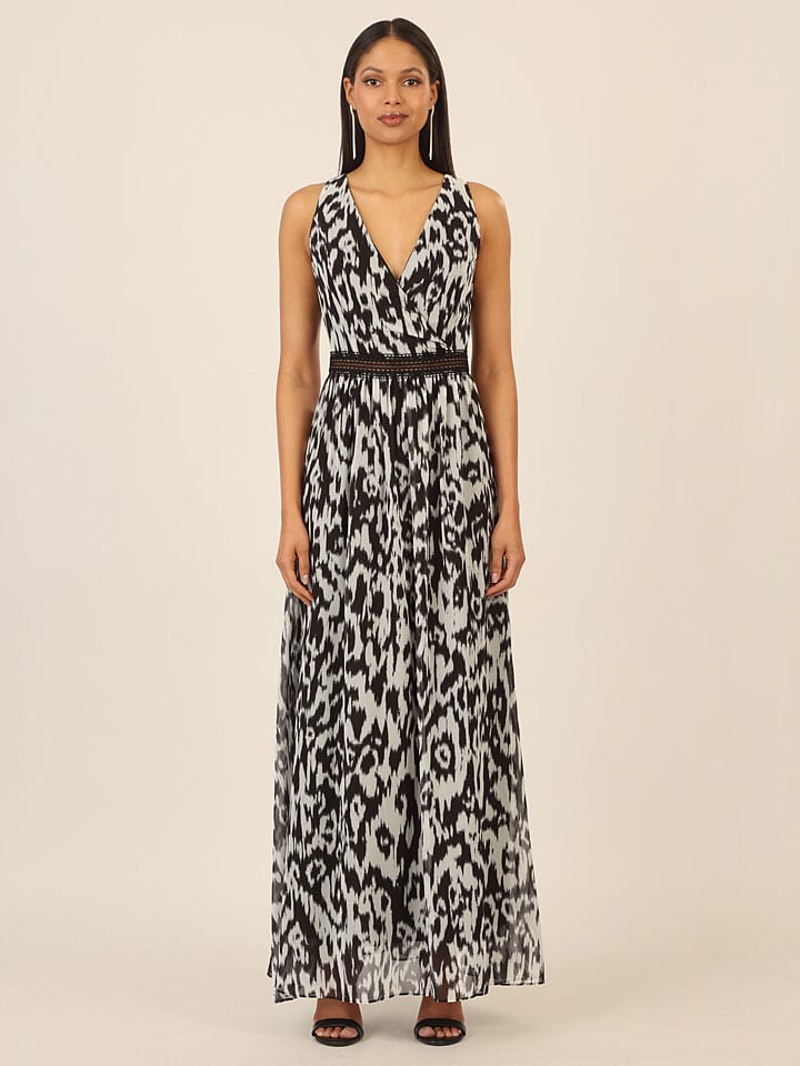 Kleid in Schwarz/ Weiß