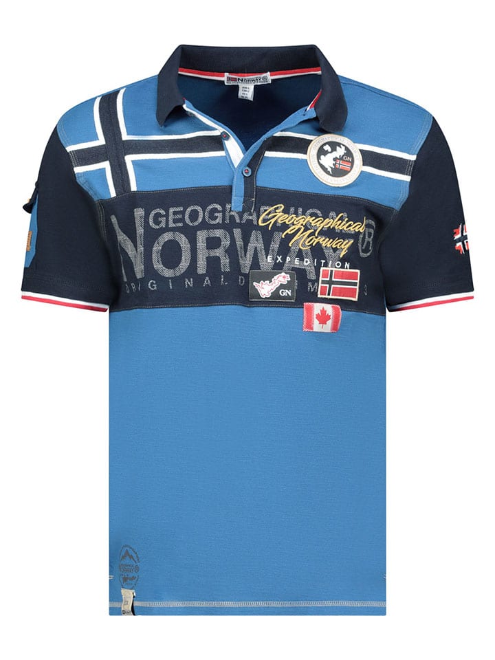 Koszulka polo "Karadock" w kolorze niebieskim