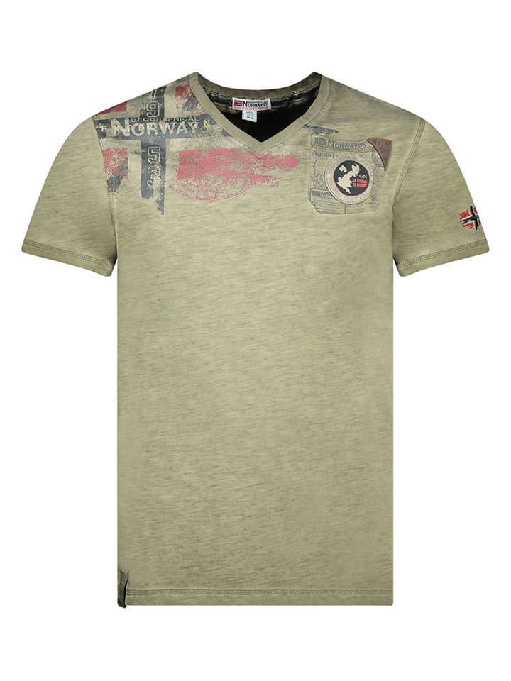 Koszulka "Jamo" w kolorze khaki