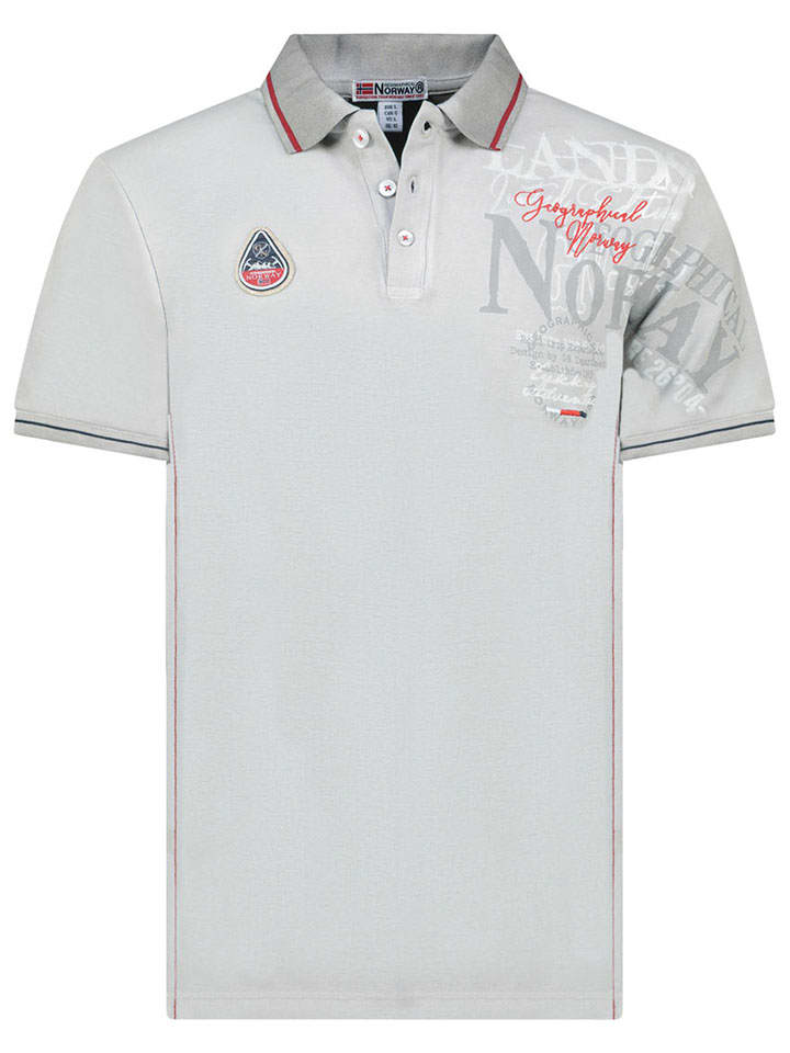 Koszulka polo "Adventure" w kolorze szarym