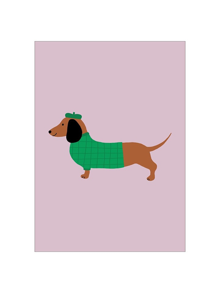 Druk artystyczny "Dachshund"