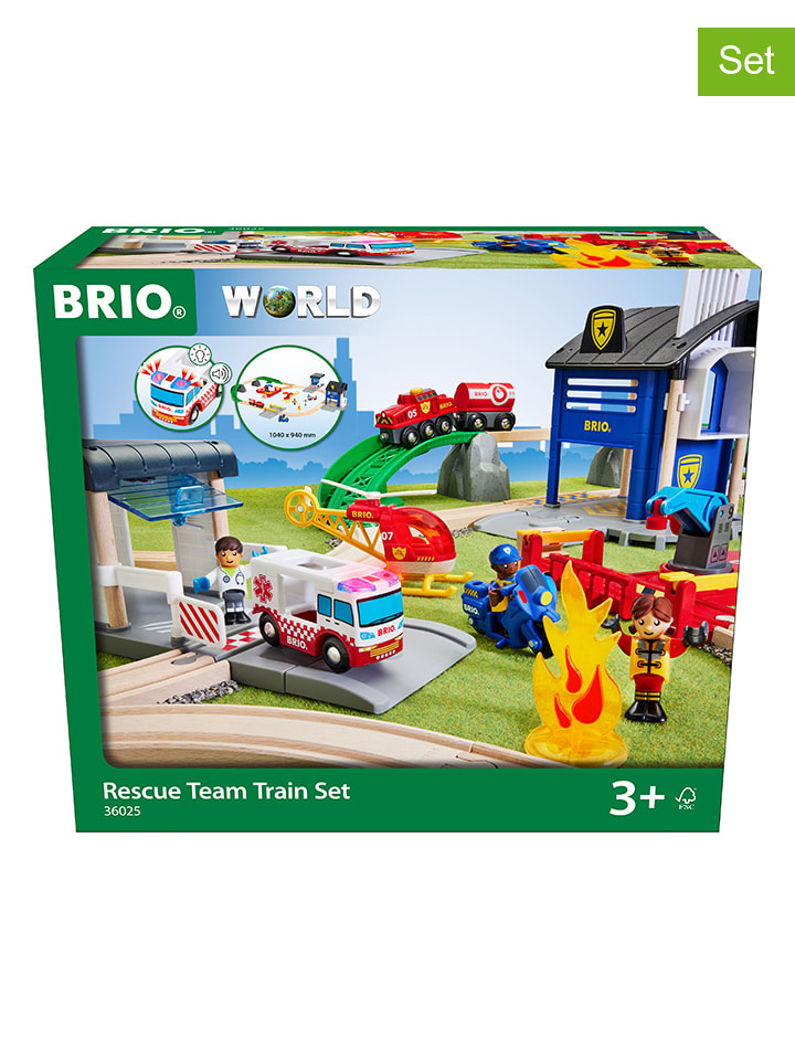 Zestaw zabawek "Police and Fire Department Deluxe Set" - 3+