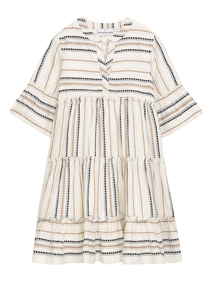 Kleid "Dkahula" in Creme/ Beige/ Schwarz