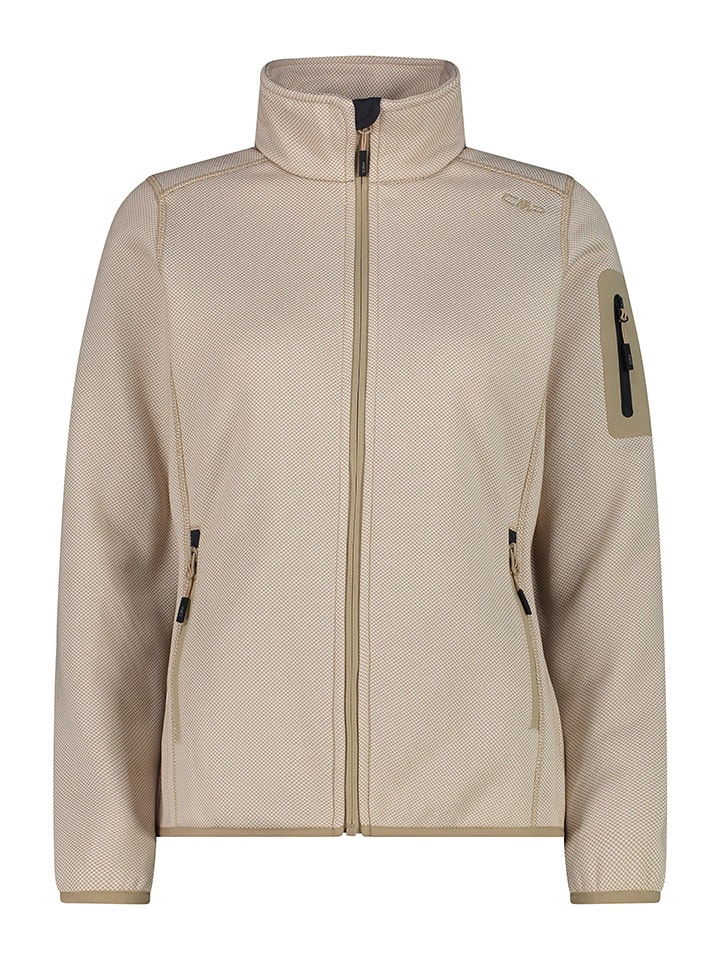 Fleecejacke in Beige