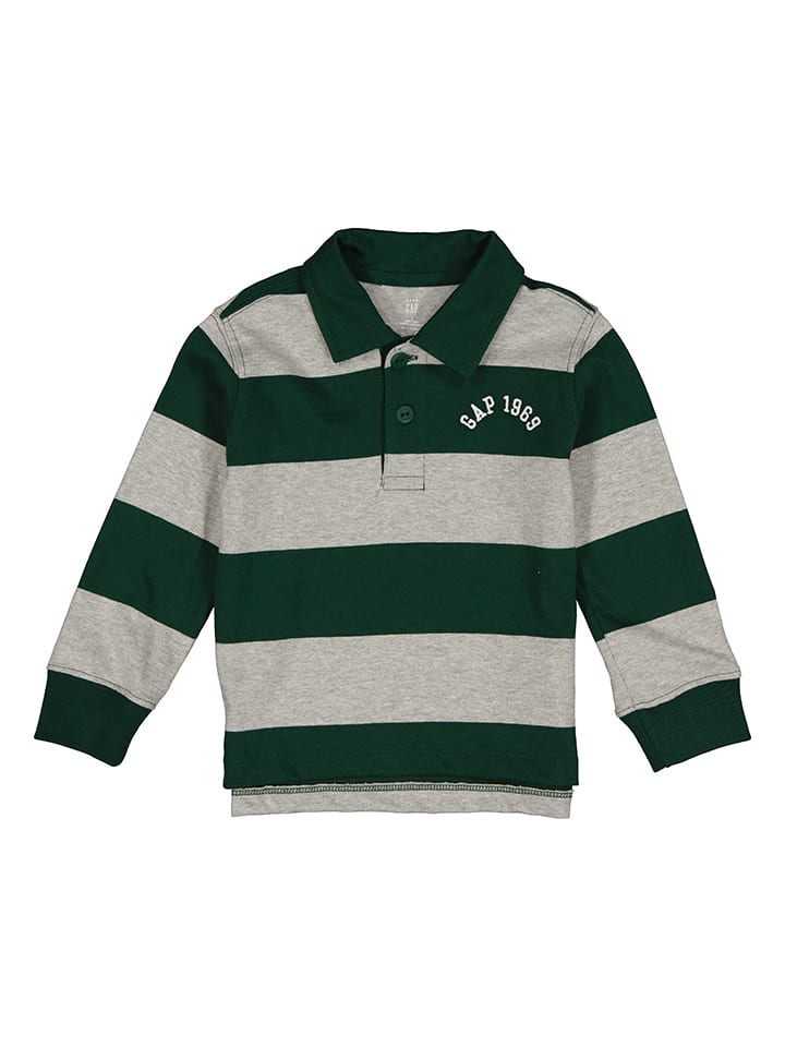Koszulka polo w kolorze szaro-zielonym