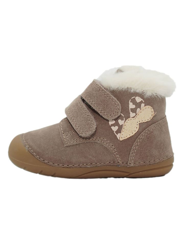 Leren boots beige