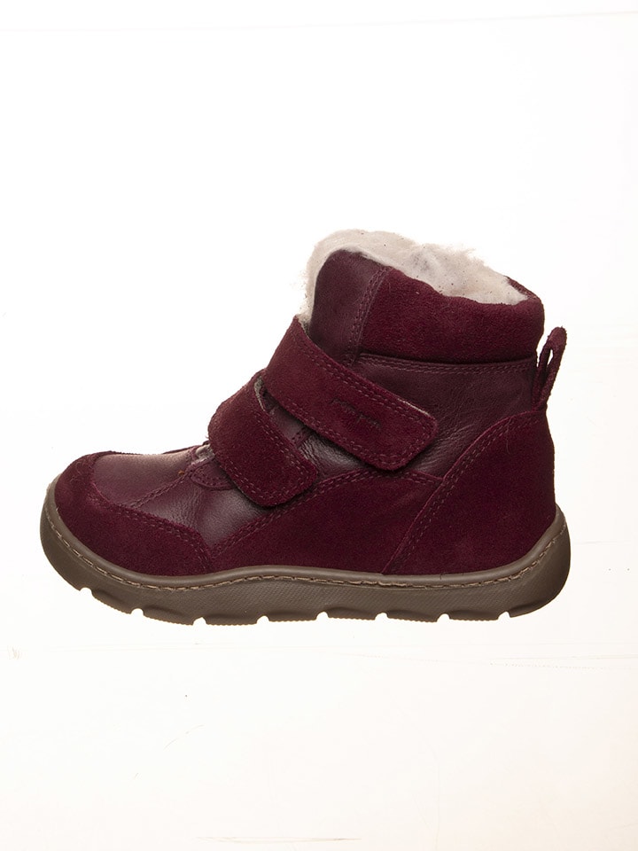 Leder-Barfußschuhe in Rot