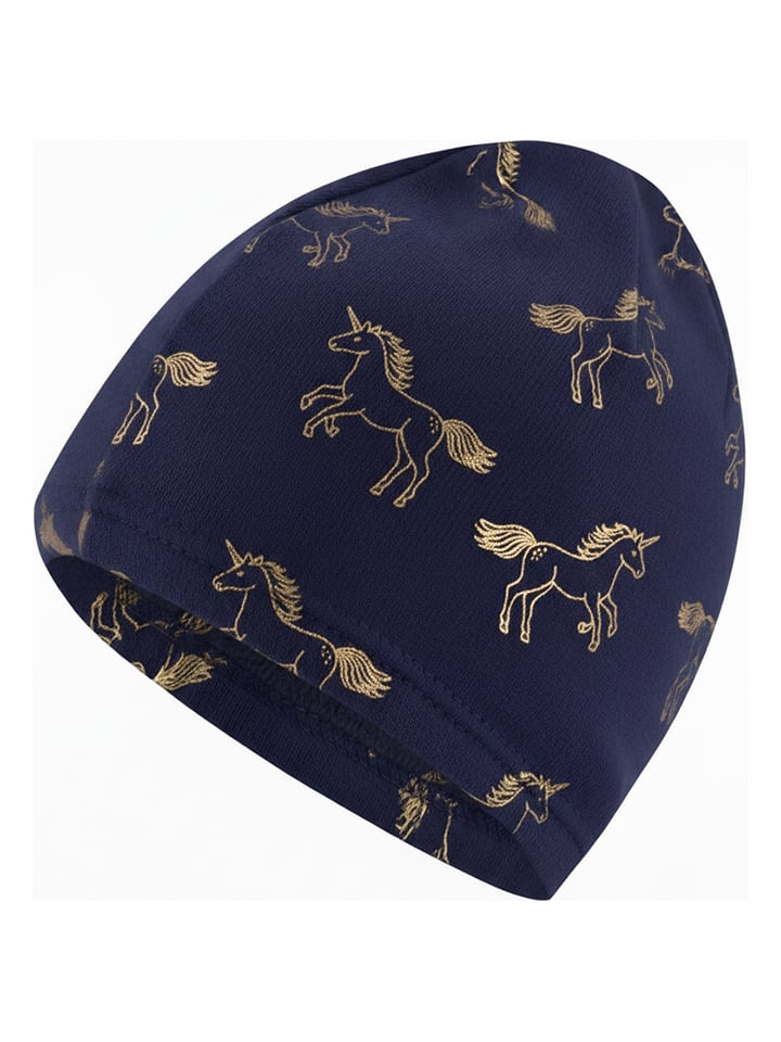 Czapka beanie w kolorze granatowym