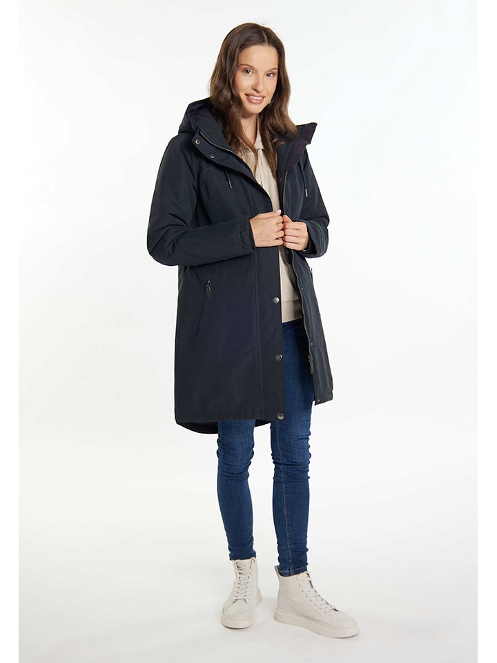 Parka w kolorze granatowym