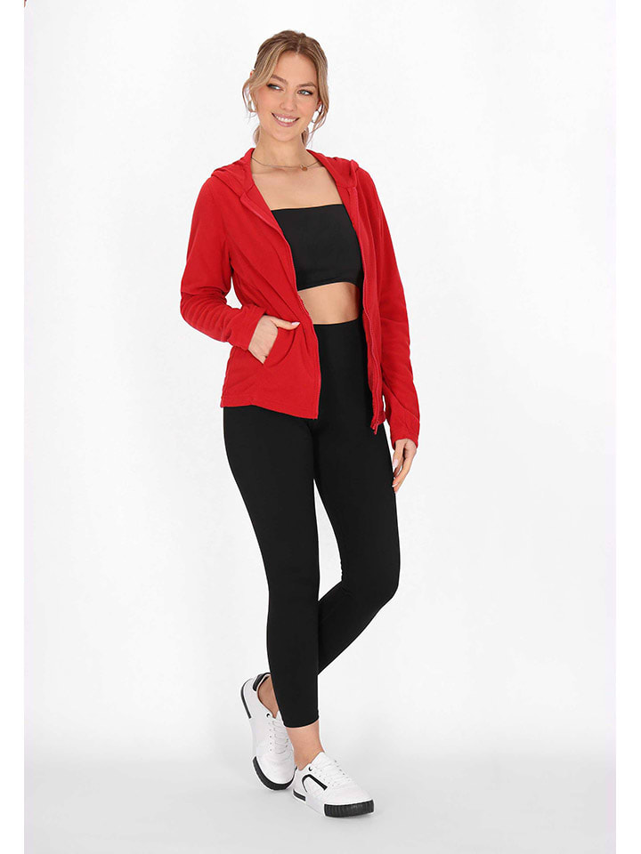 Fleecejacke in Rot
