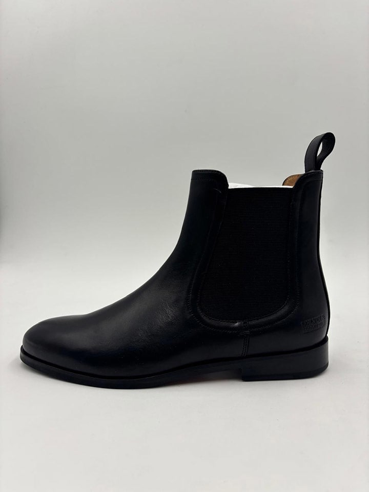 Leren chelseaboots "Susan 100" zwart