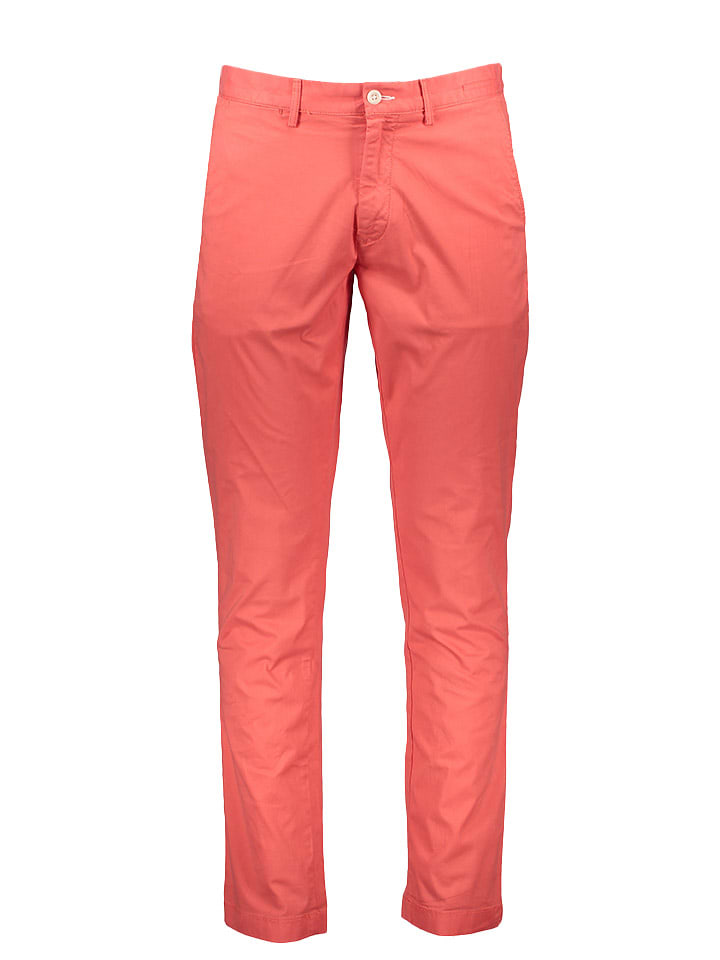 Chino - Slim fit - in Koralle