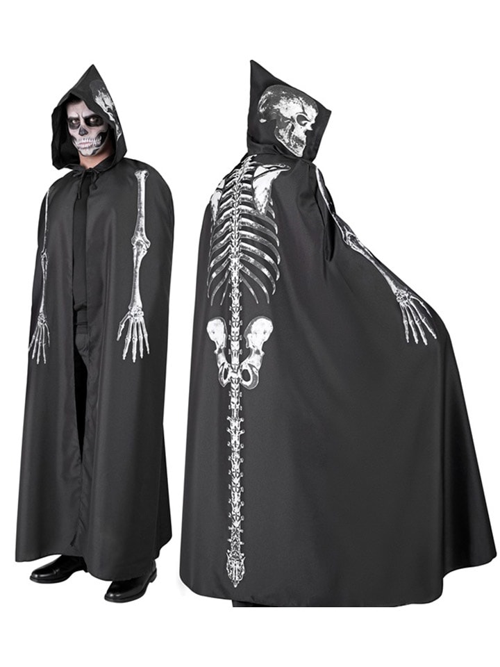 Kostium "Skeleton coat with hood" w kolorze czarnym