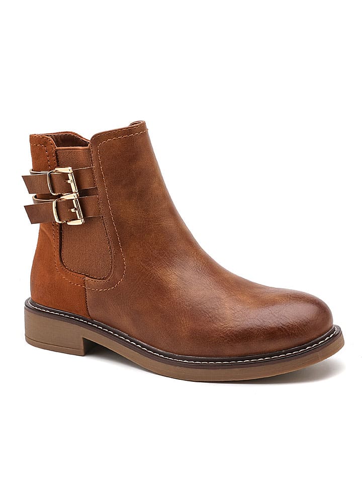 Enkelboots lichtbruin