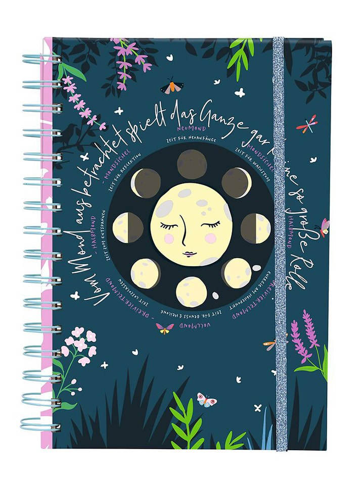 Notatnik "Moonchild" w kolorze granatowym